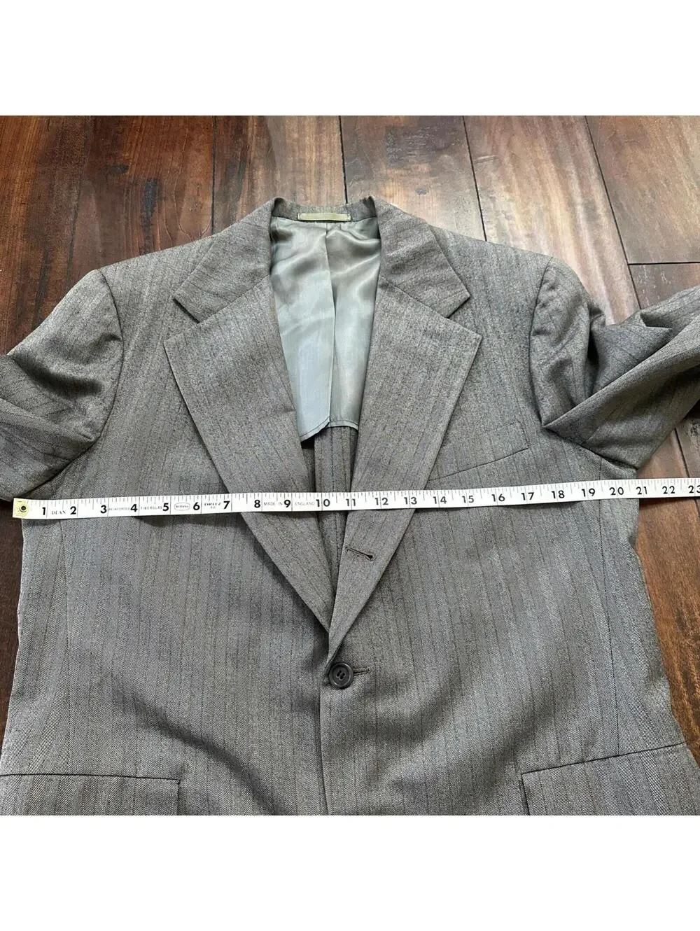 1960s 1970s Brown Striped Sport Jacket VTG Mens Suit 41 33x27 Rockabilly Wool